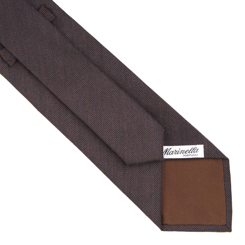 DARK BROWN WOOL TIE