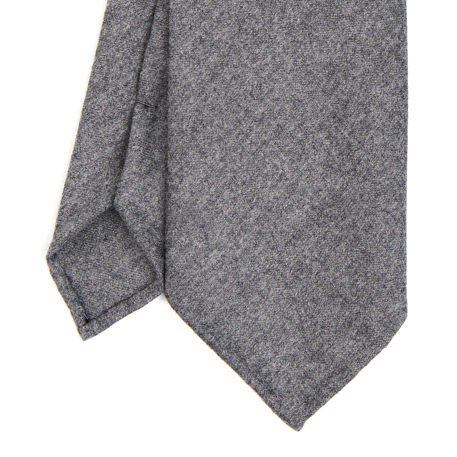 Light Grey Classic Unlined Wool Tie - Solid Color – E.Marinella