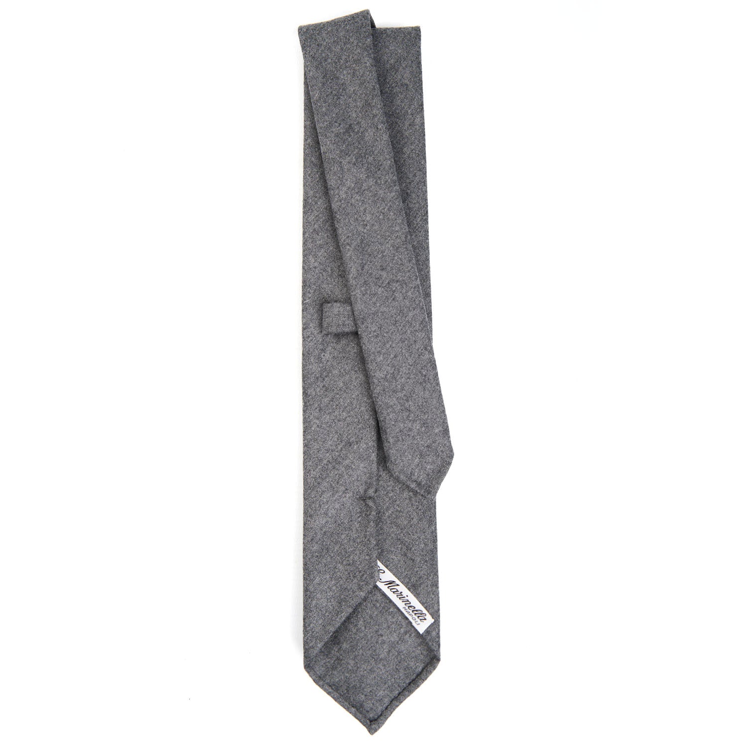 Light Grey Classic Unlined Wool Tie - Solid Color – E.Marinella