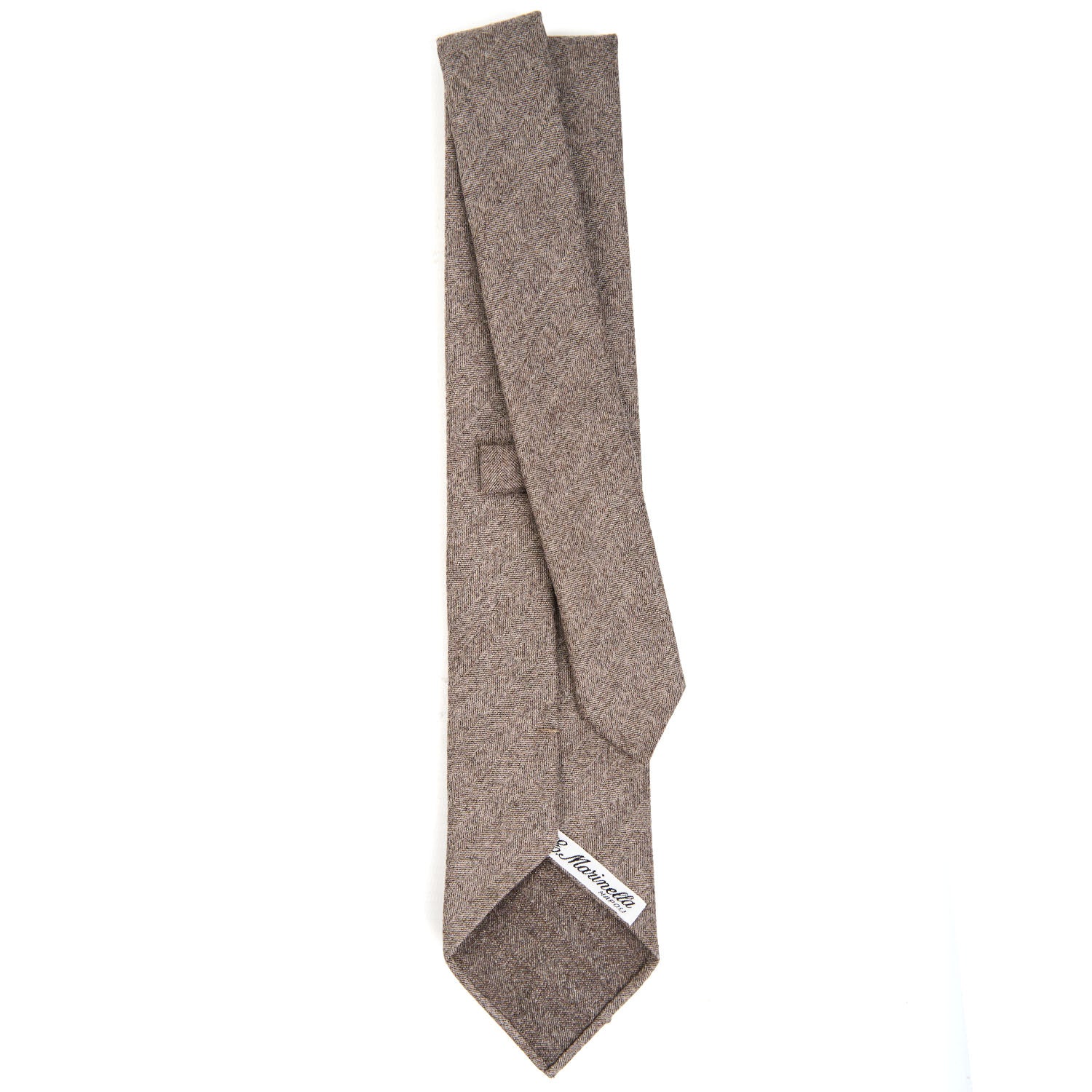 Beige Classic Unlined Wool Tie - Solid Color – E.Marinella
