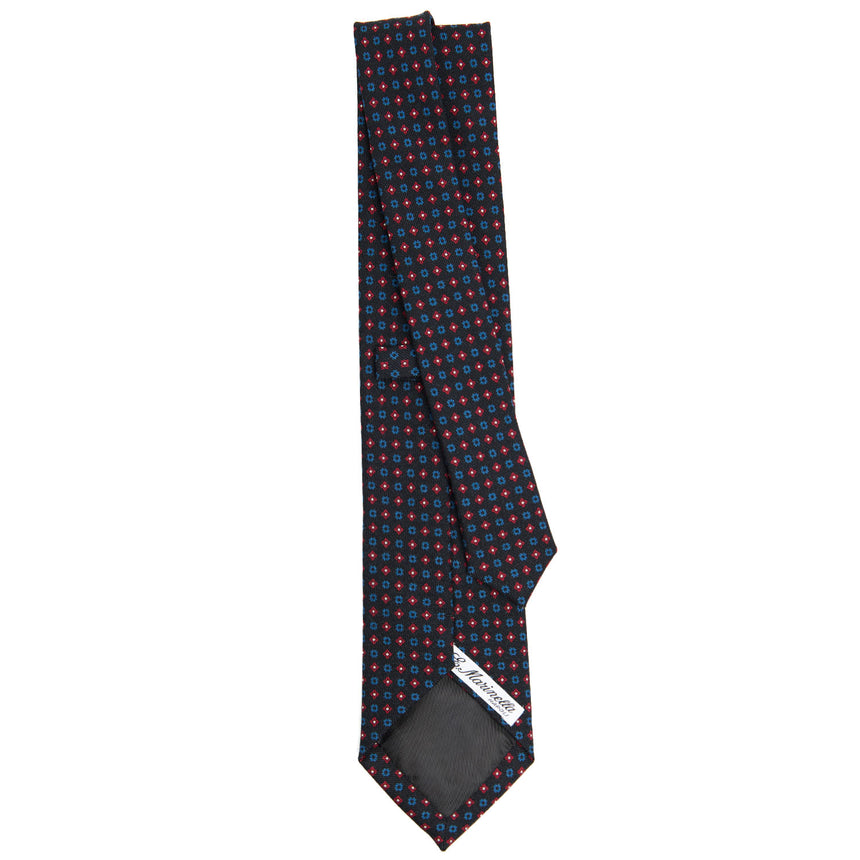 CRAVATTA CLASSICA IN LANA BLU SCURO