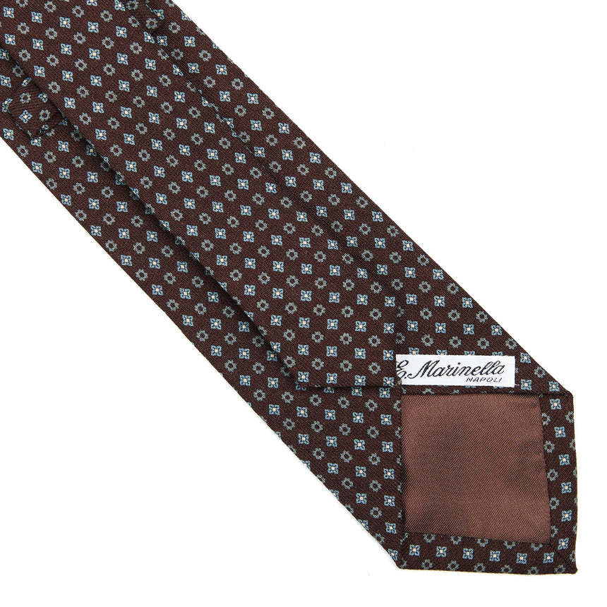 CRAVATTA CLASSICA IN LANA MARRONE