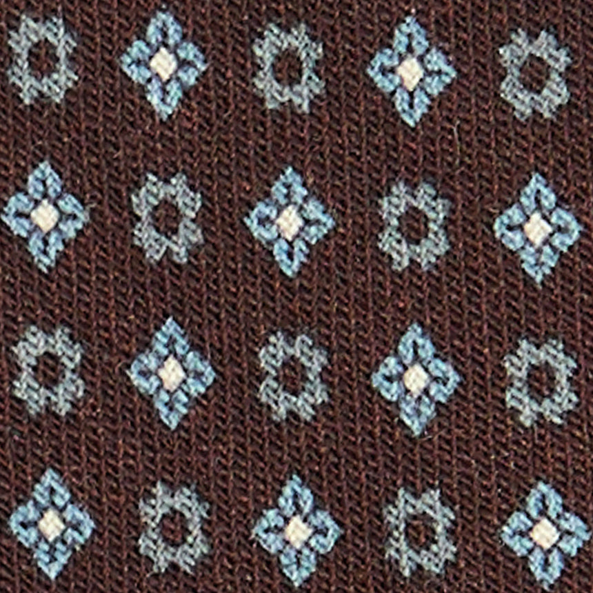 CRAVATTA CLASSICA IN LANA MARRONE