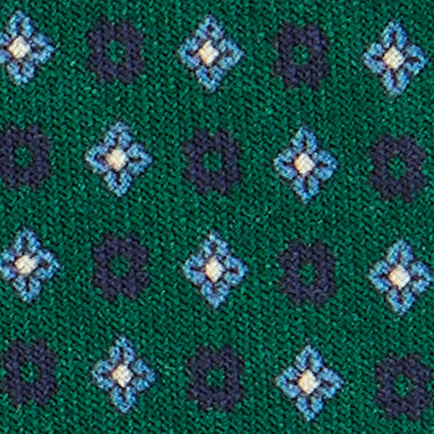 CRAVATTA CLASSICA IN LANA VERDE SCURO