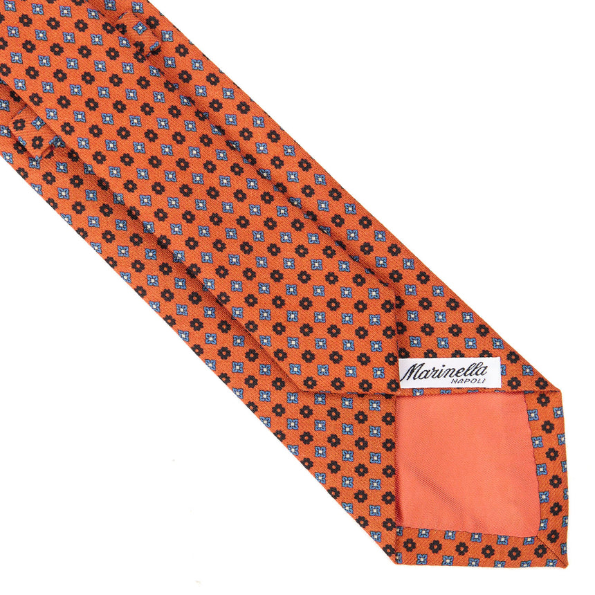 CRAVATTA CLASSICA IN LANA ARANCIONE