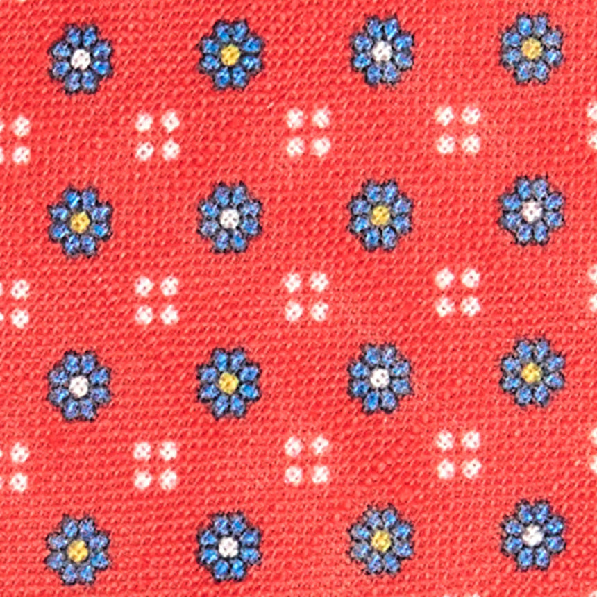 RED SARTORIAL LINEN TIE