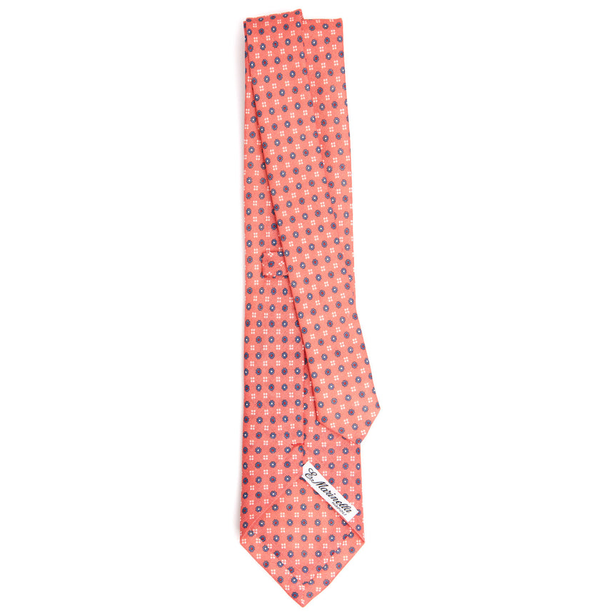 CRAVATTA SARTORIALE IN LINO ROSA