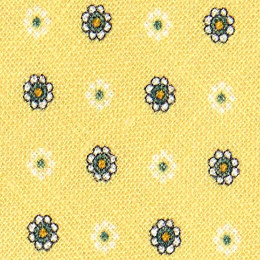 CRAVATTA SARTORIALE IN LINO GIALLA