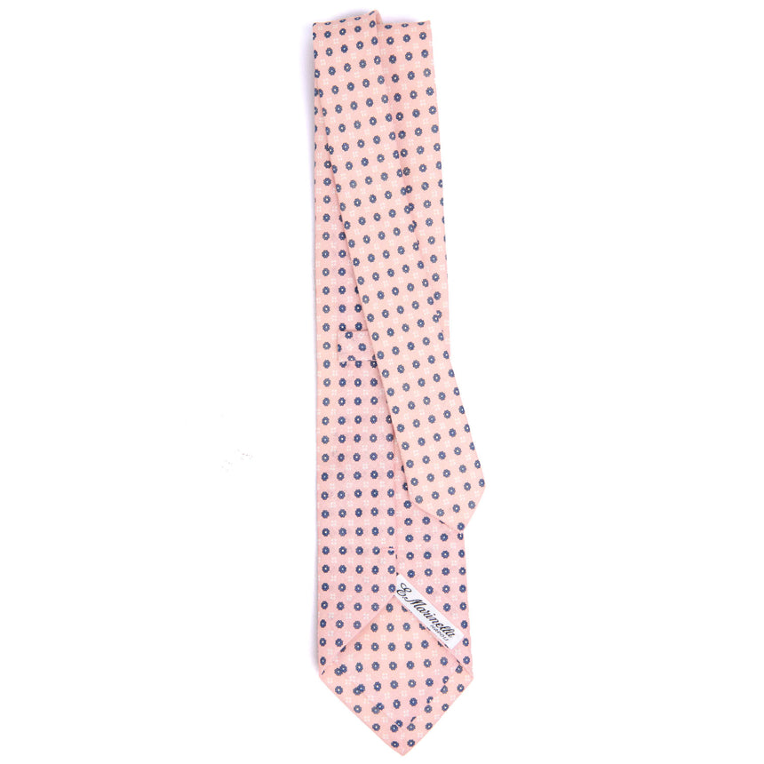 CRAVATTA SARTORIALE IN LINO ROSA