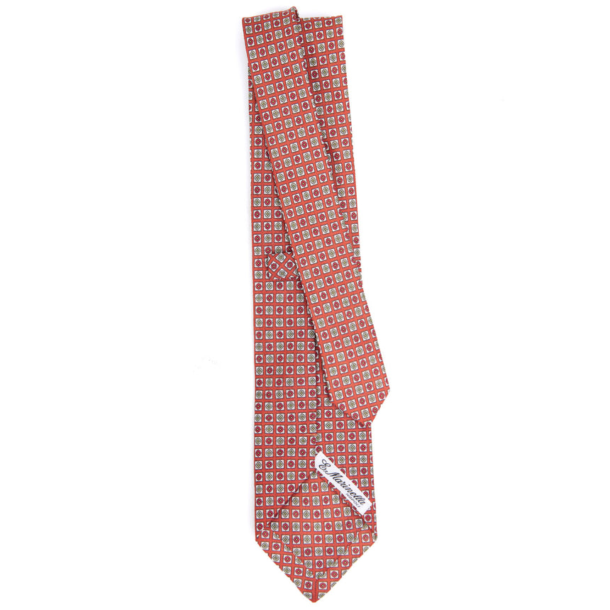 CRAVATTA SARTORIALE IN LINO ROSSA