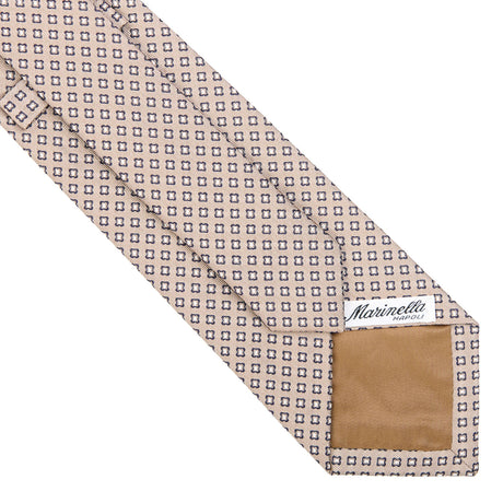 BEIGE SARTORIAL JACQUARD SILK TIE