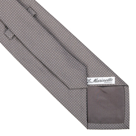 LIGHT GREY CEREMONIAL JACQUARD SILK TIE