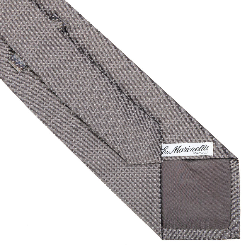 LIGHT GREY CEREMONIAL JACQUARD SILK TIE