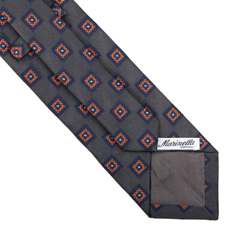 DARK GREY SARTORIAL JACQUARD SILK TIE