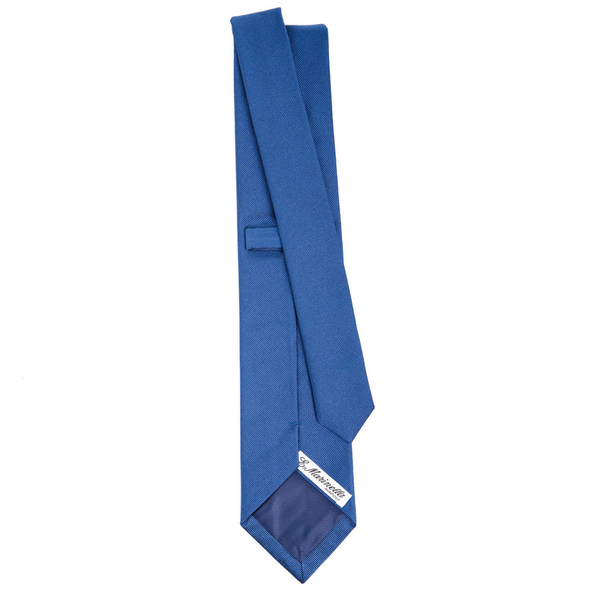 CRAVATTA SARTORIALE IN SETA JACQUARD BLUETTE