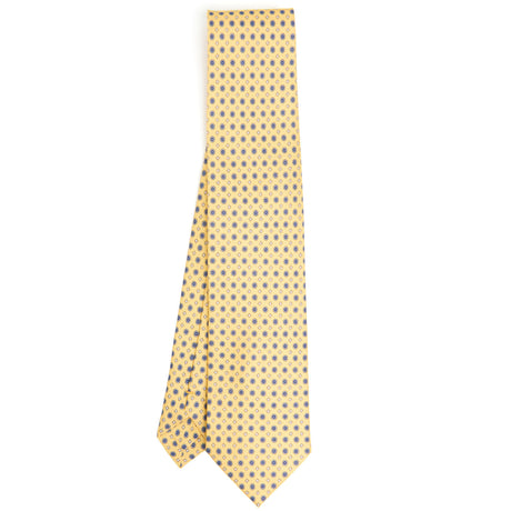 YELLOW SILK AND ORANGE FIBER TIE