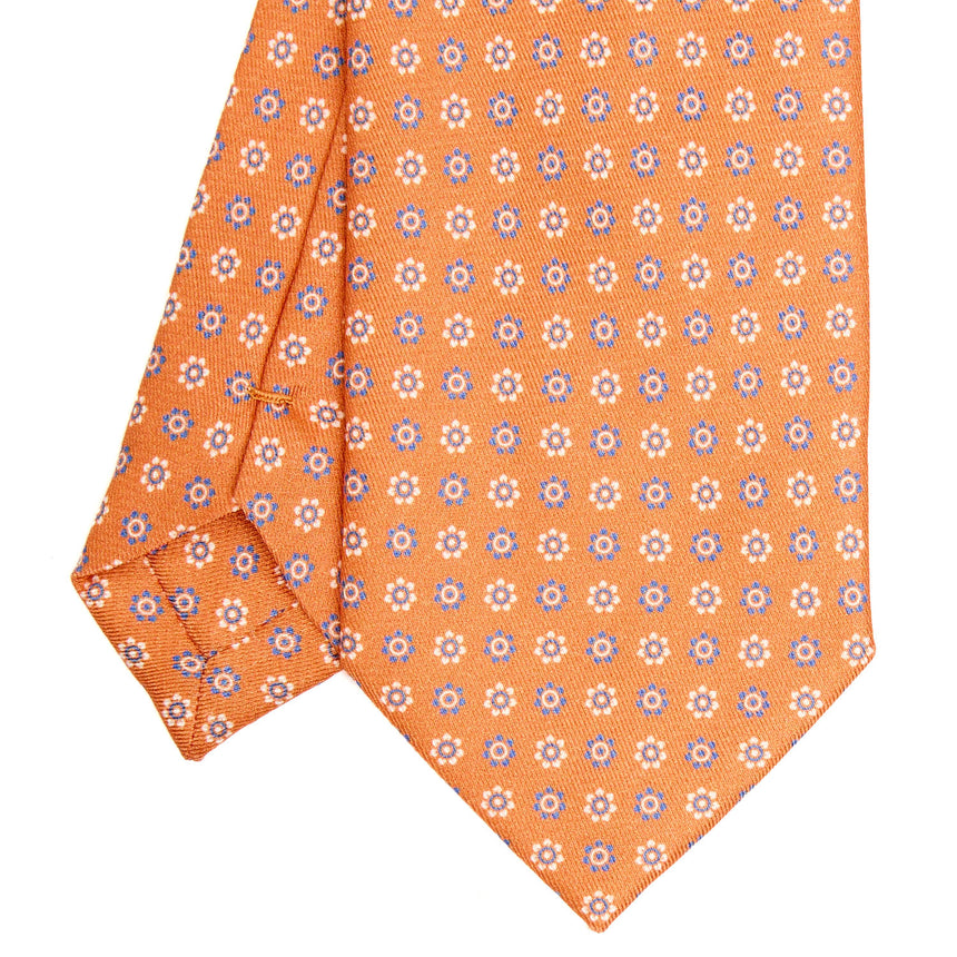 CRAVATTA IN SETA E ORANGE FIBER ARANCIONE