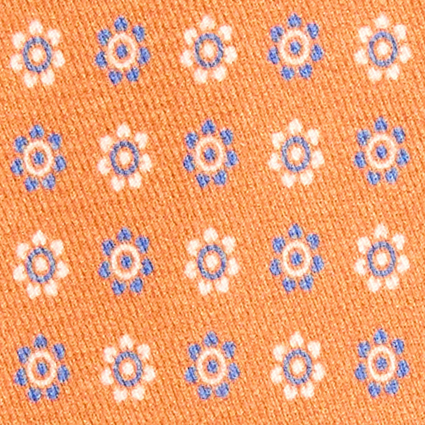 CRAVATTA IN SETA E ORANGE FIBER ARANCIONE