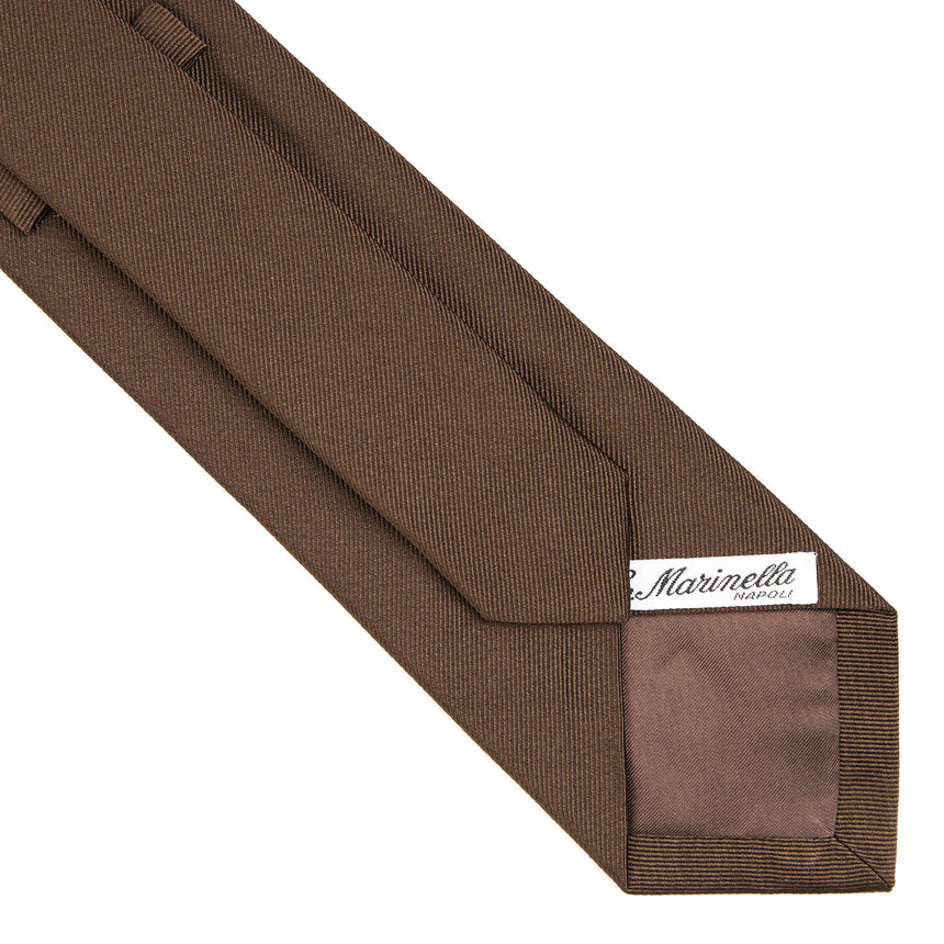 DARK BROWN SARTORIAL JACQUARD SILK TIE