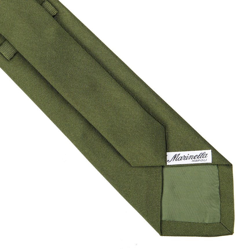OLIVE GREEN SARTORIAL JACQUARD SILK TIE