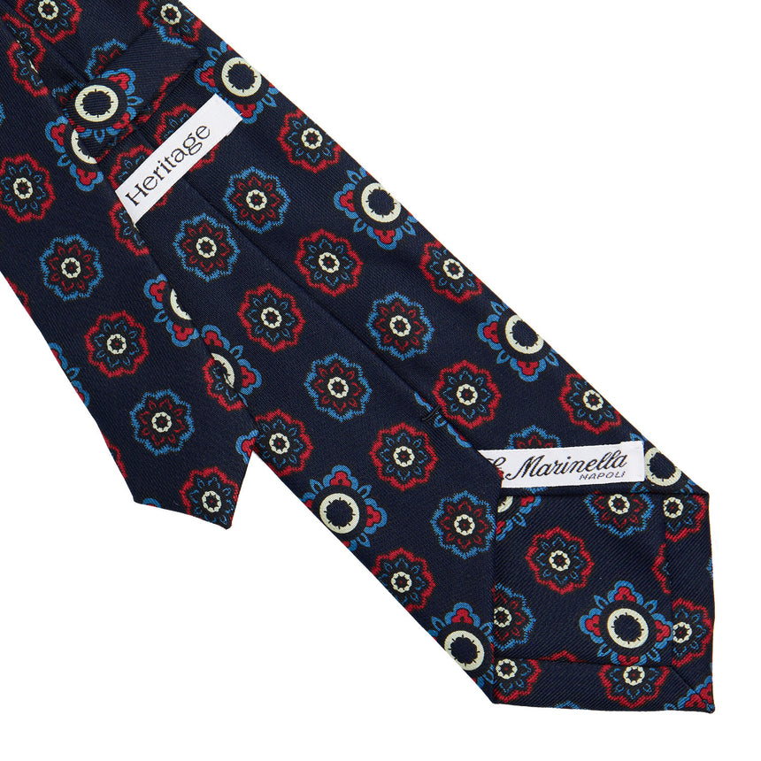 DARK BLUE SILK TIE