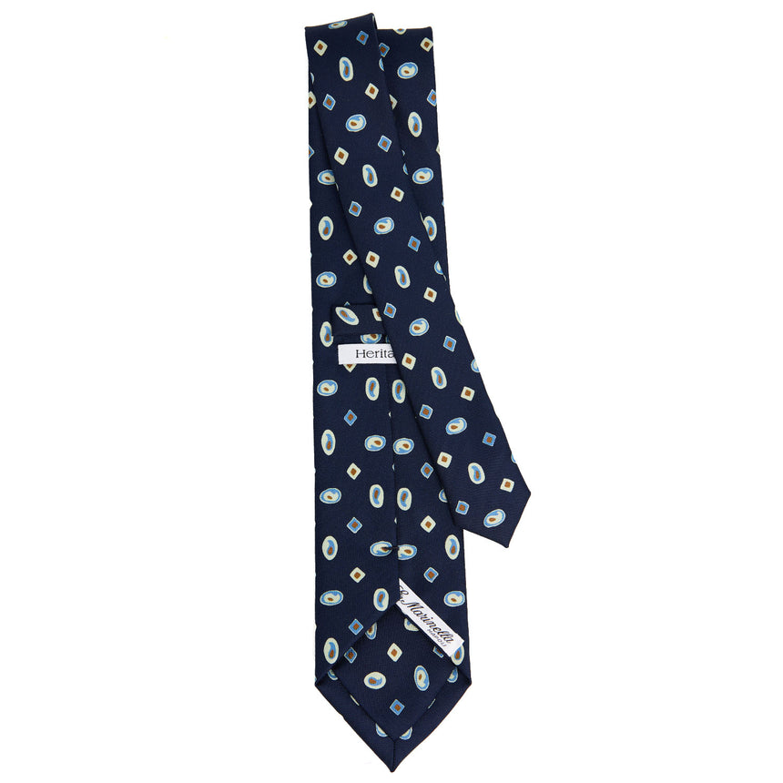 CRAVATTA IN SETA BLU SCURO 