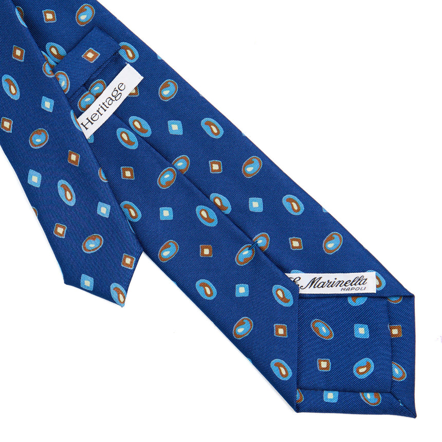 CRAVATTA IN SETA BLU 