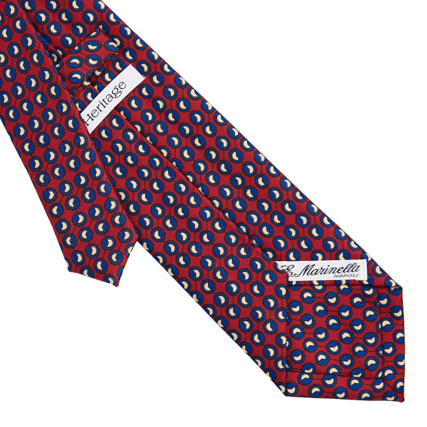 CRAVATTA IN SETA BORDEAUX 