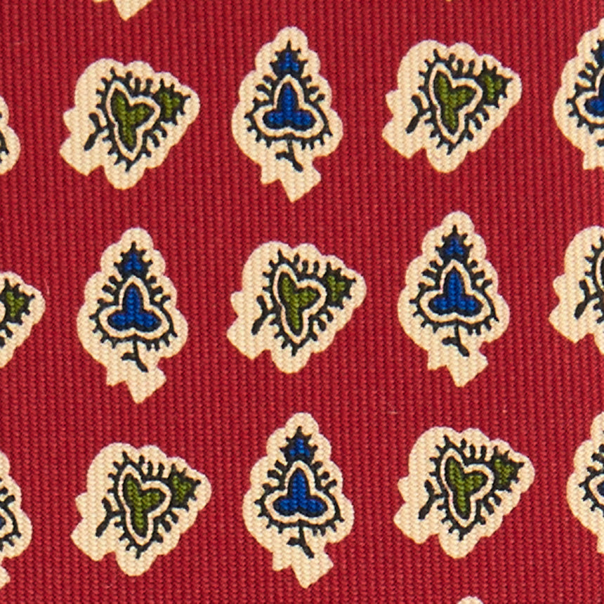 CRAVATTA IN SETA BORDEAUX 