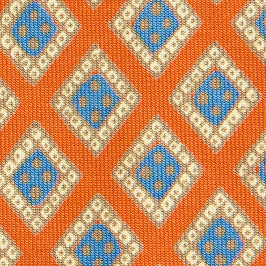 CRAVATTA IN SETA ARANCIONE 