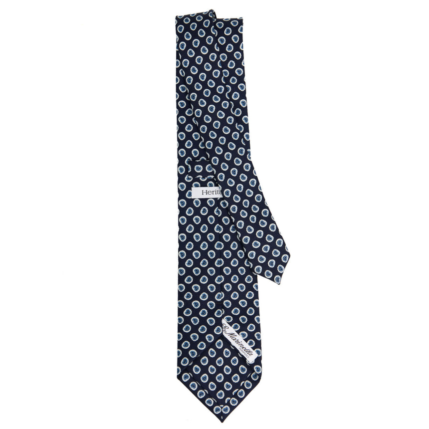 CRAVATTA IN SETA BLU SCURO 