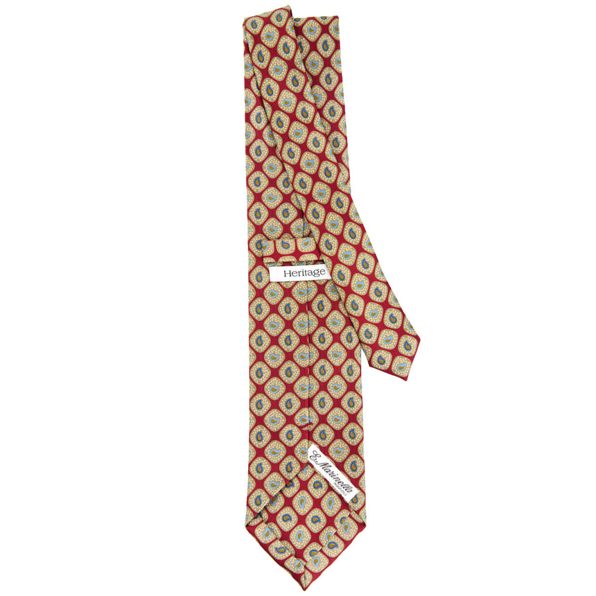 BURGUNDY SILK TIE
