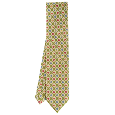 OLIVE GREEN SILK TIE