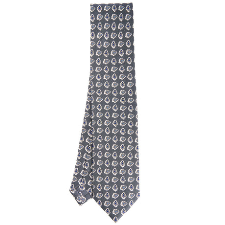 GREY SILK TIE