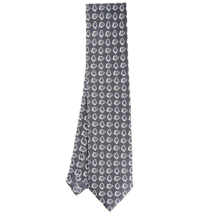 GREY SILK TIE