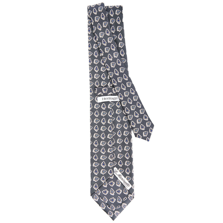 GREY SILK TIE