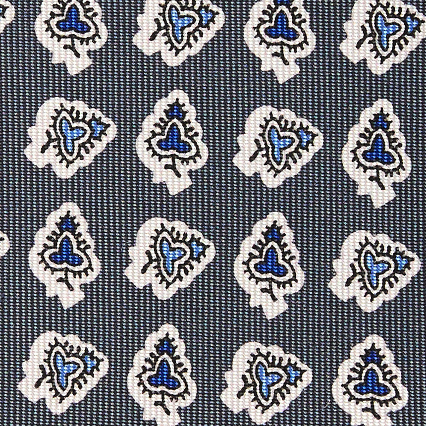 GREY SILK TIE