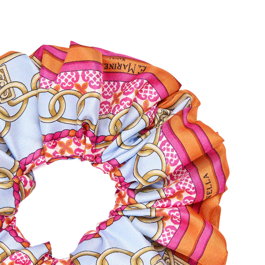 ORANGE SILK SCRUNCHIE
