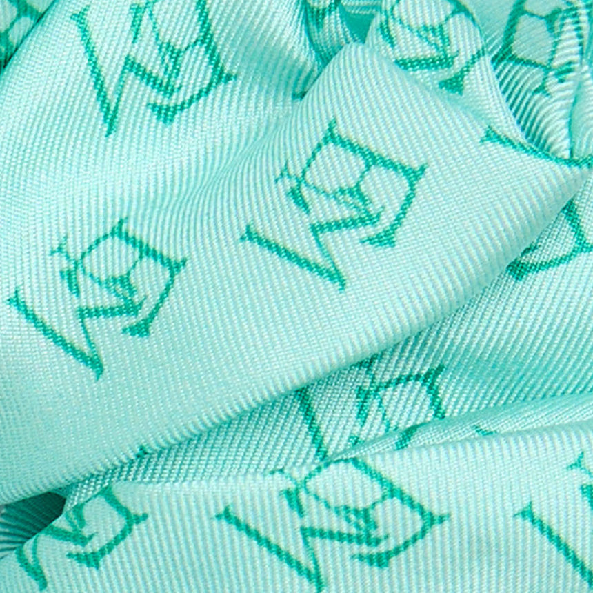 LIGHT GREEN SILK SCRUNCHIE