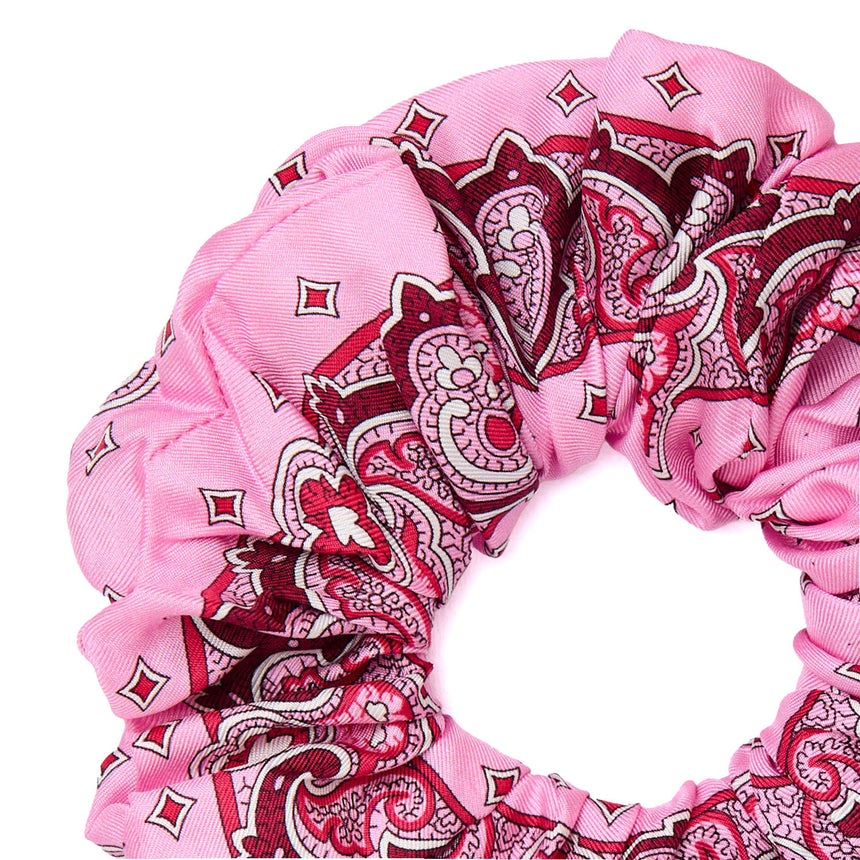 PINK SILK SCRUNCHIE