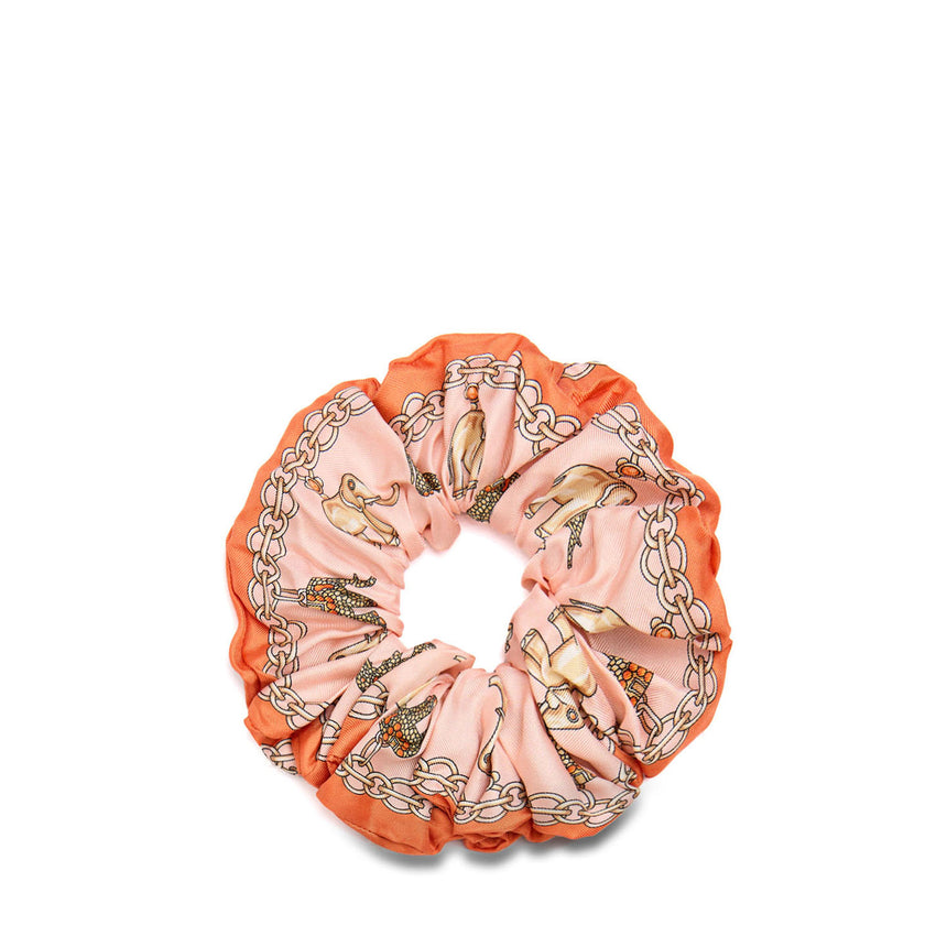 ORANGE SILK SCRUNCHIE