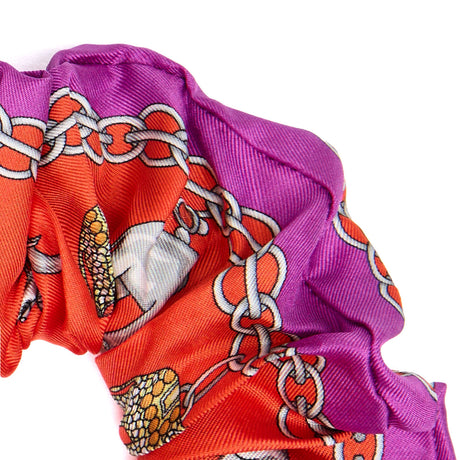 ELASTICO PER CAPELLI IN SETA FUCSIA