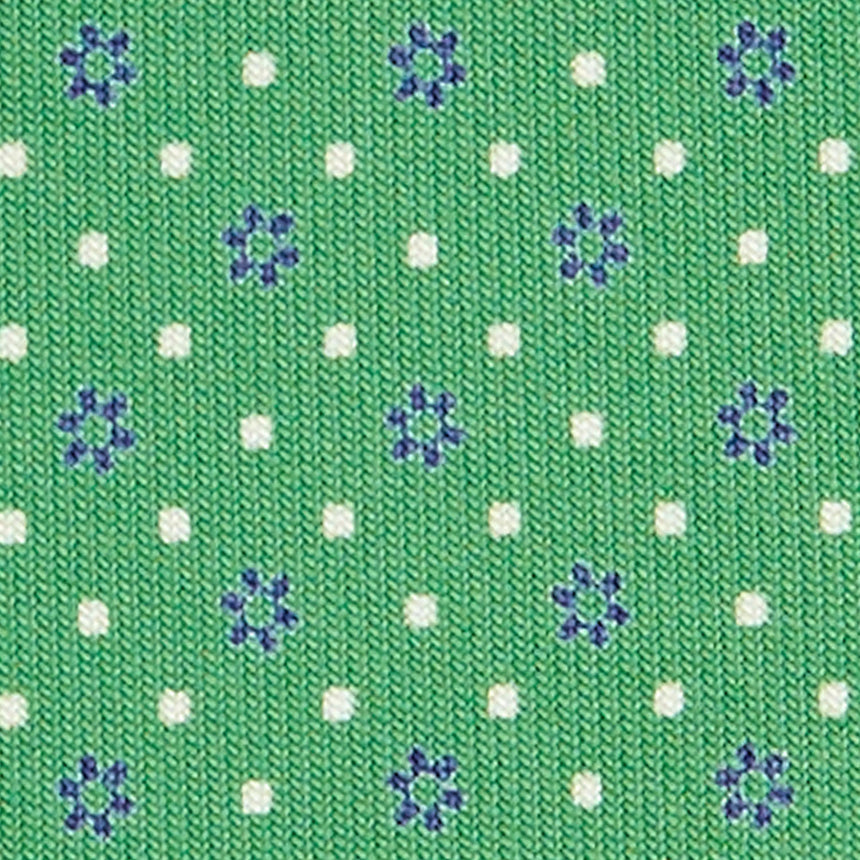CRAVATTA EXTRA LONG IN SETA STAMPATA VERDE