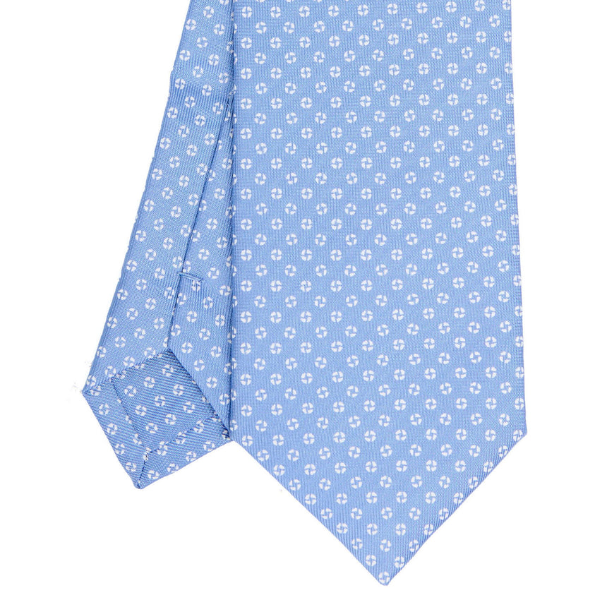 CRAVATTA SARTORIALE EXTRA LONG IN SETA AZZURRA
