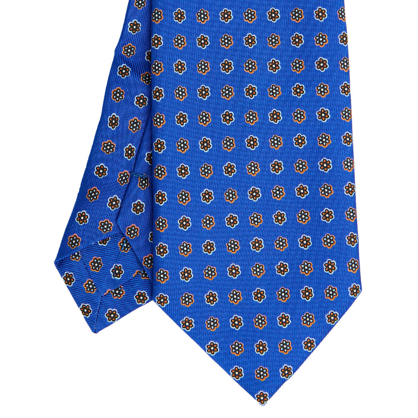 BLUETTE EXTRA LONG PRINTED SILK TIE