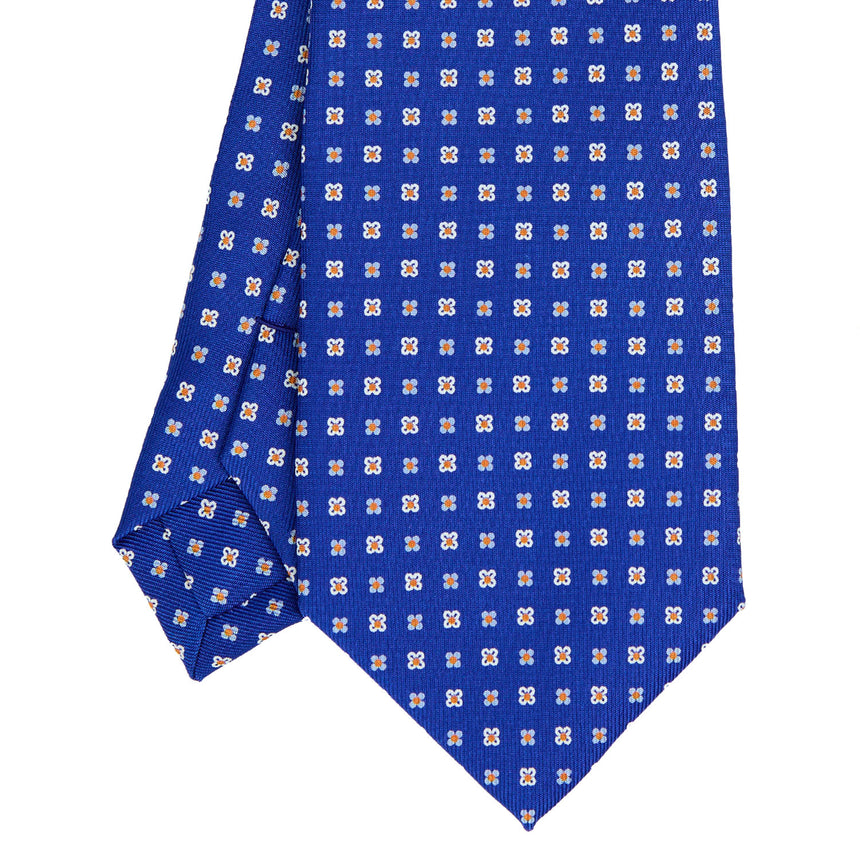 BLUETTE EXTRA LONG PRINTED SILK TIE