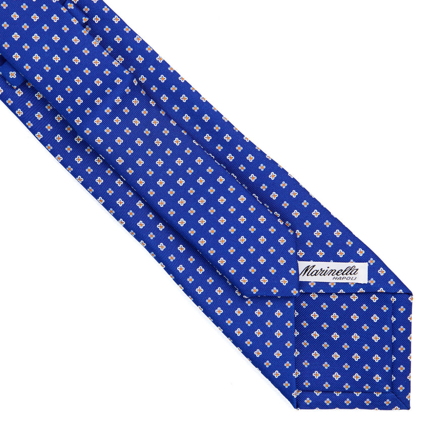 BLUETTE EXTRA LONG PRINTED SILK TIE