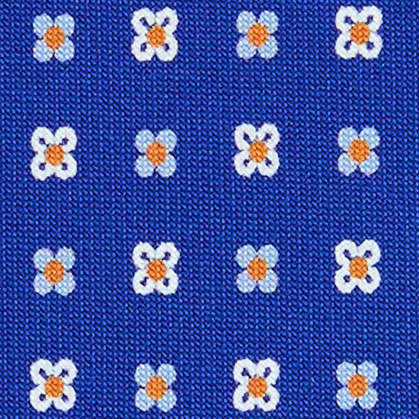 BLUETTE EXTRA LONG PRINTED SILK TIE