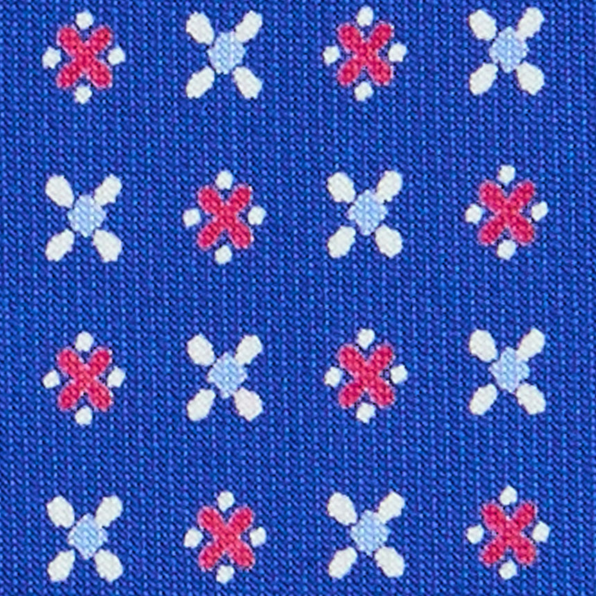 BLUETTE EXTRA LONG PRINTED SILK TIE