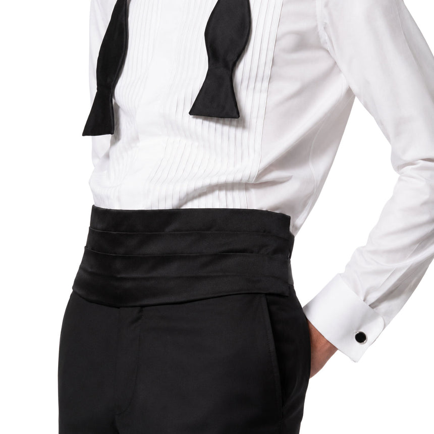 BLACK CUMMERBUND